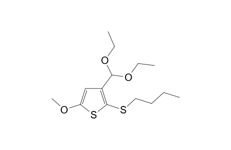 5-Methoxy-2-(butylthio)-3-formyl-thiophene - diethylketal