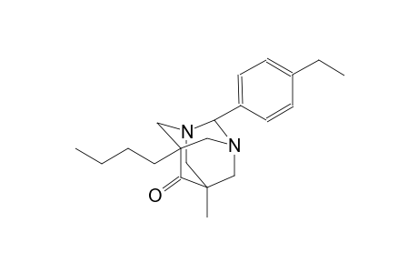 5-butyl-2-(4-ethylphenyl)-7-methyl-1,3-diazatricyclo[3.3.1.1~3,7~]decan-6-one