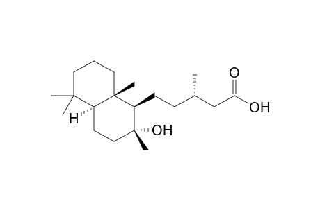 (3S)-5-[(1R,2R,4aS,8aS)-2,5,5,8a-tetramethyl-2-oxidanyl-3,4,4a,6,7,8-hexahydro-1H-naphthalen-1-yl]-3-methyl-pentanoic acid