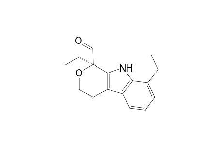 (1R)-1,8-Diethyl-1,3,4,9-tetrahydropyran[3,4-b]indole-1-carbaldehyde