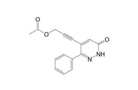 5-(3-Acetoxyprop-1-ynyl)-6-phenyl-3(2H)-pyridazinone