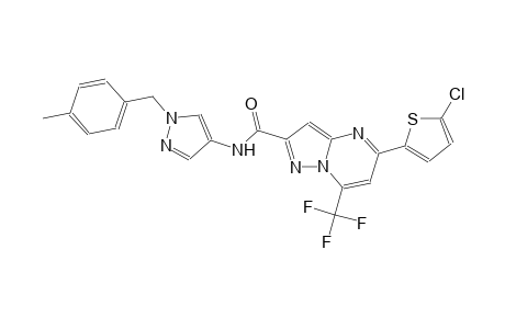 5-(5-chloro-2-thienyl)-N-[1-(4-methylbenzyl)-1H-pyrazol-4-yl]-7-(trifluoromethyl)pyrazolo[1,5-a]pyrimidine-2-carboxamide