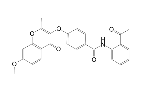 benzamide, N-(2-acetylphenyl)-4-[(7-methoxy-2-methyl-4-oxo-4H-1-benzopyran-3-yl)oxy]-