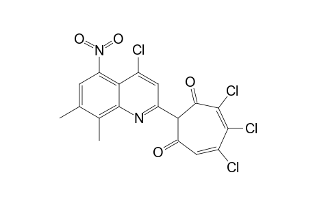 2-(4-Chloro-7,8-dimethyl-5-nitro-2-quinolyl)-5,6,7-trichloro-1,3-tropolone