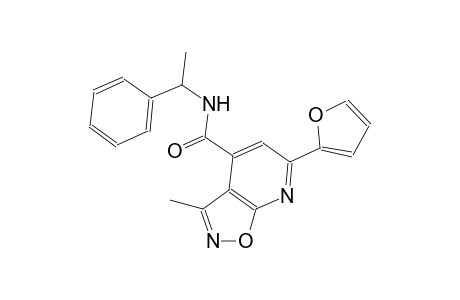isoxazolo[5,4-b]pyridine-4-carboxamide, 6-(2-furanyl)-3-methyl-N-(1-phenylethyl)-