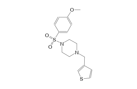 piperazine, 1-[(4-methoxyphenyl)sulfonyl]-4-(3-thienylmethyl)-