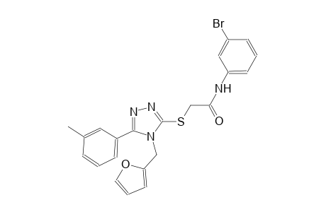 N-(3-bromophenyl)-2-{[4-(2-furylmethyl)-5-(3-methylphenyl)-4H-1,2,4-triazol-3-yl]sulfanyl}acetamide