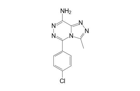 8-Amino-3-methyl-5-(4-chlorophenyl)-1,2,4-triazolo[4,3-d][1,2,4]triazin