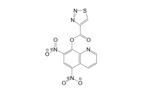 1,2,3-Thiadiazole-4-carboxylic acid, 5,7-dinitro-8-quinolinyl ester