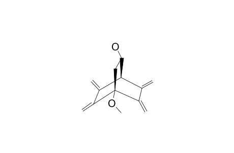 (+/-)-4-METHOXY-5,6,7,8-TETRAMETHYLIDENEBICYCLO-[2.2.2]-OCTAN-2-OL