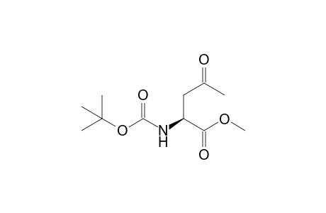Methyl (S)-2-(tert-butoxycarbonylamino)-4-oxopentanoate
