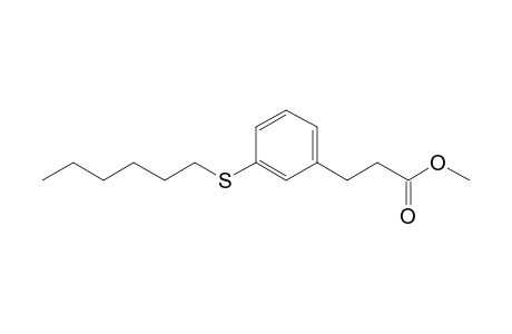 Methyl 3-(hexylthio)hydrocinnamate