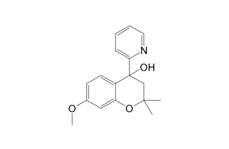 2,2-Dimethyl-4-hydroxy-7-methoxy-3,4-dihydro-4-(2-pyridyl)-2H-1-benzopyran