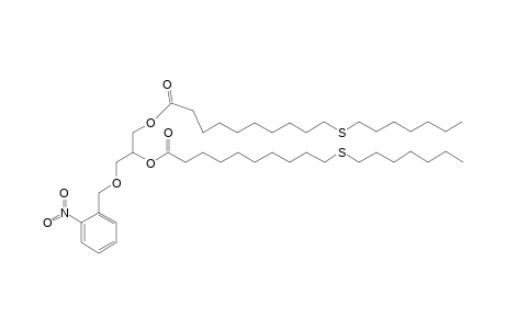 (+-)-O(1),O(2)-Bis(11-thiastearyl)-O(3)-(2-nitrobenzyl)glycerol