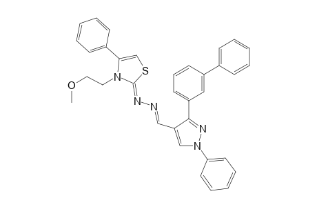 2-{[[3-(Biphenyl-3-yl)-1-phenyl-1H-pyrazol-4-yl]methylene]-hydrazono}-3-(2-methoxyethyl)-4-phenyl-2,3-dihydrothiazole