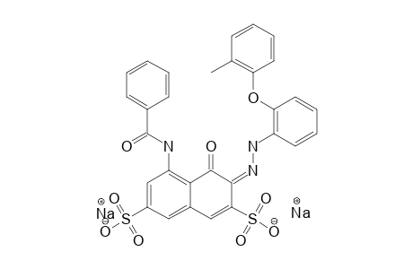 ACID-RED-131;DISODIUM-(3Z)-3-[2-[2-(2-METHYLPHENOXY)-PHENYL-HYDRAZINYLIDENE]-4-OXO-5-[(PHENYLCARBONYL)-AMINO]-3,4-DIHYDRONAPHTHALENE-2,7-DISULFONATE