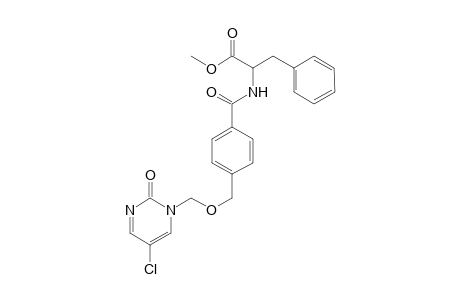 Methyl 2-{ 4'-( 5''-Chloro-2''-oxo-1'',2''-dihydropyrimidin-1''-yl)methoxymethyl]benzamido}-3-phenylpropionate