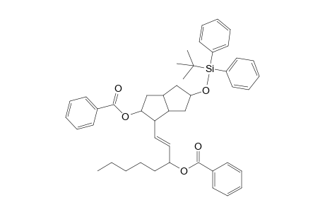 1-(3"-Benzoyloxy-1"-octenyl)-5-[(1',1'-dimethylethyl)diphenylsilyloxy]octahydro-2-pentalenyl benzoate