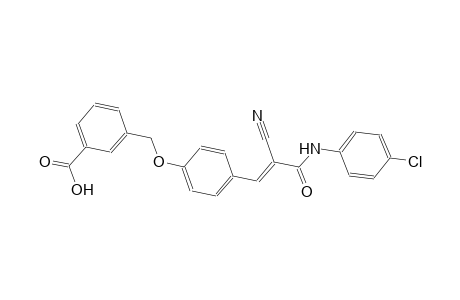3-({4-[(1E)-3-(4-chloroanilino)-2-cyano-3-oxo-1-propenyl]phenoxy}methyl)benzoic acid
