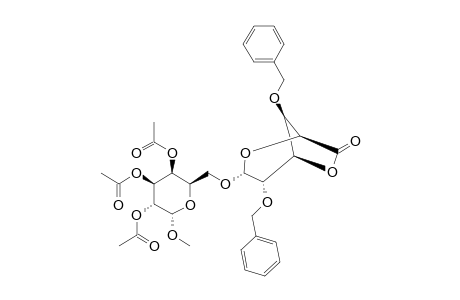 METHYL-2,3,4-TRI-O-ACETYL-6-(2,4-DI-O-BENZYL-ALPHA-D-GALACTOPYRANOSIDURONO-6,3-LACTONE)-ALPHA-D-GLUCOPYRANOSIDE