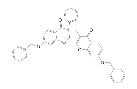 4H-1-Benzopyran-4-one, 2,3-dihydro-3-[[4-oxo-7-(phenylmethoxy)-4H-1-benzopyran-3-yl]methyl]-3-phenyl-7-(phenylmethoxy)-