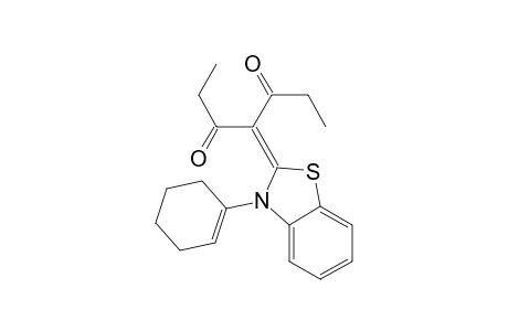 2-(dipropionylmethylene)-N-(cyclohex-1-enyl)-2,3-dihydro-1,3-benzothiazole