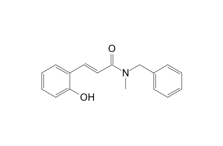 (E)-3-(2-hydroxyphenyl)-N-methyl-N-(phenylmethyl)-2-propenamide