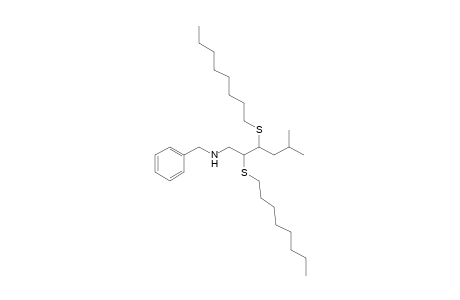 (2SR,3SR)-N-Benzyl-5-methyl-2,3-bis(octylthio)hexan-1-amine