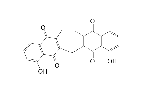 1,4-Naphthalenedione, 2,2'-methylenebis[8-hydroxy-3-methyl-