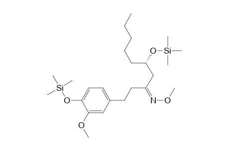 3-Decanone, 1-[3-methoxy-4-[(trimethylsilyl)oxy]phenyl]-5-[(trimethylsilyl)oxy]-, O-methyloxime, [S-(Z)]-