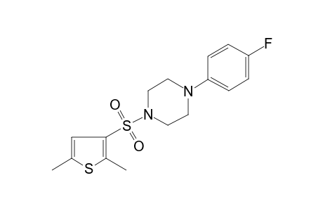 1-[(2,5-dimethyl-3-thienyl)sulfonyl]-4-(4-fluorophenyl)piperazine