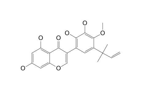 SECUNDIFLOROL_B;5'-ALPHA,ALPHA-DIMETHYLALLYL-5,7,2',3'-TETRAHYDROXY-4'-METHOXYFLAVONE