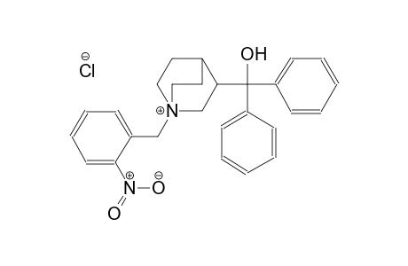 1-azoniabicyclo[2.2.2]octane, 3-(hydroxydiphenylmethyl)-1-[(2-nitrophenyl)methyl]-, chloride