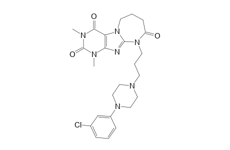 1,3-Dimethyl-9-{3-[4-(3'-chlorophenyl)-1-piperazinyl]propyl}-2,4,8-trioxo-1,3-dihydro-9H-1,3-diazacyclohepta[2,1-f]purine