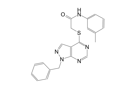 2-[(1-benzyl-1H-pyrazolo[3,4-d]pyrimidin-4-yl)sulfanyl]-N-(3-methylphenyl)acetamide