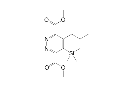 Dimethyl 4-propyl-5-(trimethylsilyl)pyridazine-3,6-dicarboxylate