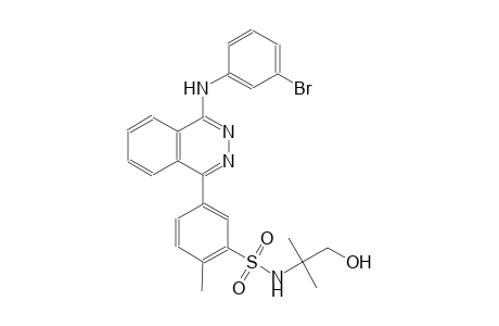 5-[4-(3-bromoanilino)-1-phthalazinyl]-N-(2-hydroxy-1,1-dimethylethyl)-2-methylbenzenesulfonamide