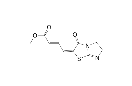 2-Butenoic acid, 4-(5,6-dihydro-3-oxoimidazo[2,1-b]thiazol-2(3H)-ylidene)-, methyl ester, (E,E)-