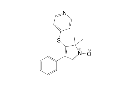 2,2-Dimethyl-4-phenyl-3-(pyridin-4-ylsulfanyl)-2H-pyrrol-1-oxide