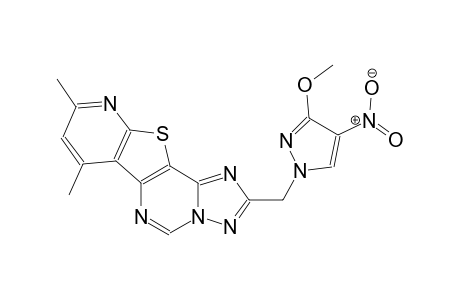 2-[(3-methoxy-4-nitro-1H-pyrazol-1-yl)methyl]-7,9-dimethylpyrido[3',2':4,5]thieno[2,3-e][1,2,4]triazolo[1,5-c]pyrimidine