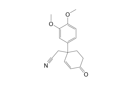2-[1-(3,4-dimethoxyphenyl)-4-keto-cyclohex-2-en-1-yl]acetonitrile