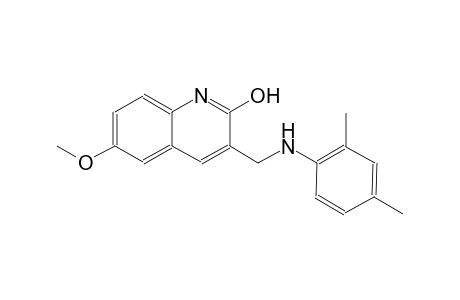 3-[(2,4-dimethylanilino)methyl]-6-methoxy-2-quinolinol