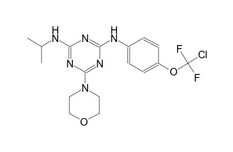 4-N-[4-[chloro(difluoro)methoxy]phenyl]-6-morpholin-4-yl-2-N-propan-2-yl-1,3,5-triazine-2,4-diamine
