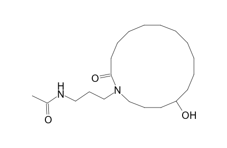 1-[3'-(Acetylamino)propyl]-13-hydroxy-1-azacyclohexadecan-2-one