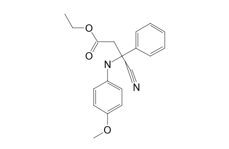 ETHYL-3-CYANO-3-(4-METHOXYPHENYLAMINO)-3-PHENYLPROPANOATE
