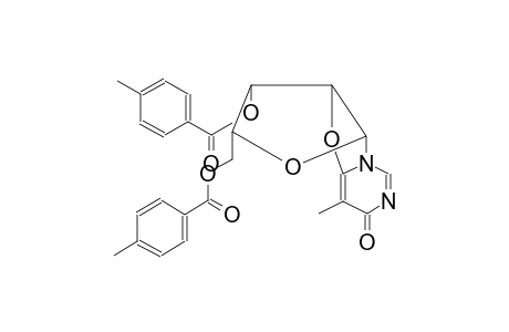 benzoic acid, 4-methyl-, 2,3,3a,9a-tetrahydro-5-methyl-2-[[(4-methylbenzoyl)oxy]methyl]-6-oxo-6H-furo[2',3':4,5]oxazolo[3,2-c]pyrimidin-3-yl ester