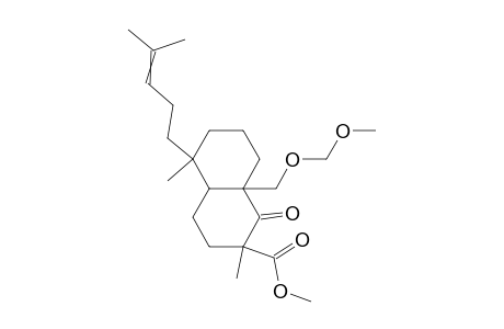 Methyl (2.xi.,4as,5s,8as)-2,5.beta.-dimethyl-8a.beta.-methoxymethoxymethyl-5.alpha.-(4-methyl-3-pentenyl)-3,4,4a,5,6,7,8,8a-octahydronaphthalen-1-oxo-2-carboxylate