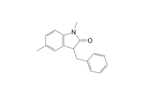 1,5-Dimethyl-3-(phenylmethyl)-3H-indol-2-one
