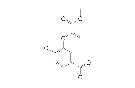 4-HYDROXY-3-[1-(METHOXYCARBONYL)-VINYLOXY]-BENZOIC-ACID