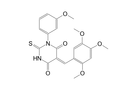 (5Z)-1-(3-methoxyphenyl)-2-thioxo-5-(2,4,5-trimethoxybenzylidene)dihydro-4,6(1H,5H)-pyrimidinedione